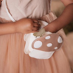 Сумка Mrs. Ertha "Mushroom", ванильная с коричневым